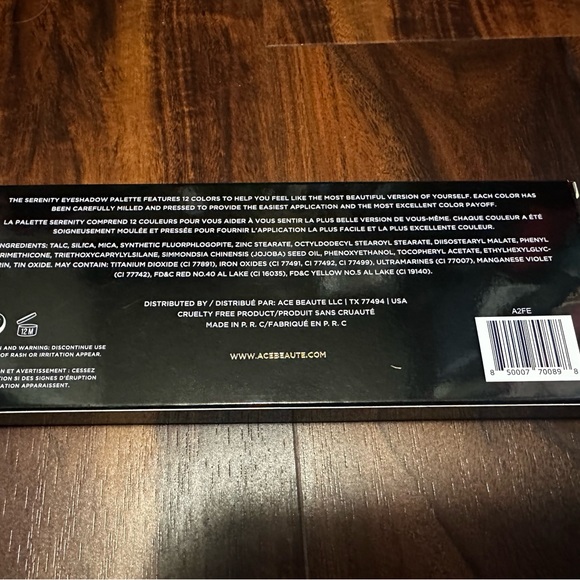 NEW Ace Beaute Serenity Eyeshadow Palette. Brand New in Box. - Picture 3 of 5